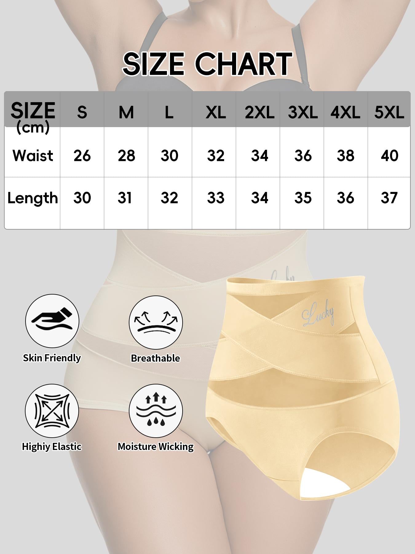 4 Pack Plus Size Tummy Control Mesh Bikini Panties