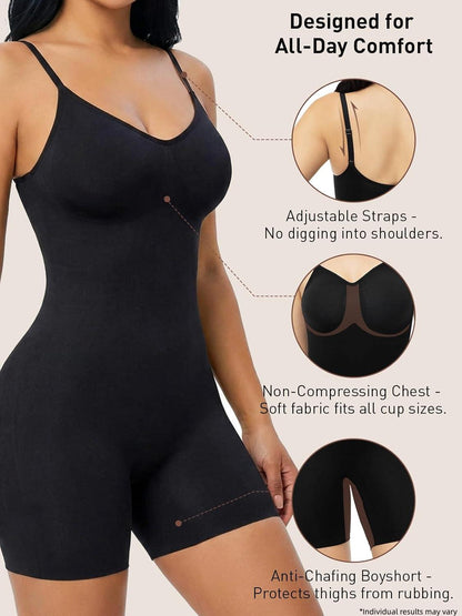 Women's Tummy Control Shapewear Bodysuit, Seamless Sculpting Body Shaper, Radiant Smoothing Undergarment for Dresses - image 2
