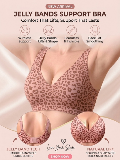 Wireless DEEP V Jelly Support Bra