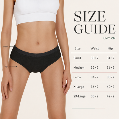 Leakproof Period Underwear – Heavy Flow Reusable Menstrual Briefs 3-Pack