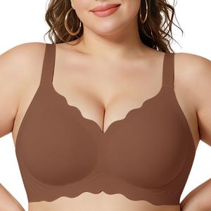 Wave Pattern Wireless Bra – Full Support Lift & Side Smoothing