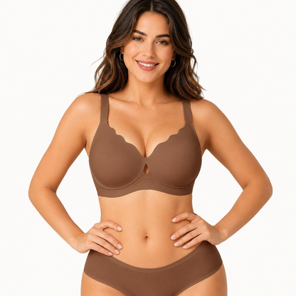 Wave Pattern Jelly Bra – Wireless Lift & Side Smoothing
