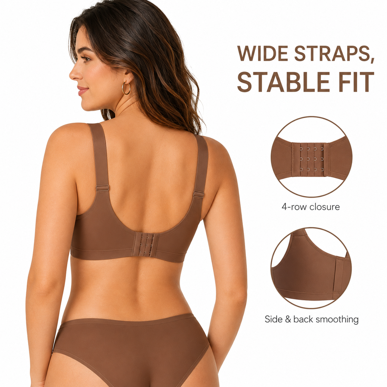 Wave Pattern Jelly Bra – Wireless Lift & Side Smoothing