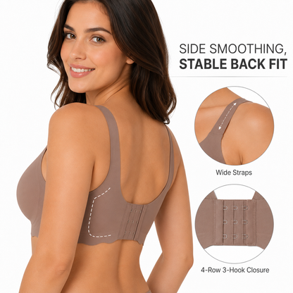 Wave Pattern Wireless Bra – Full Support Lift & Side Smoothing