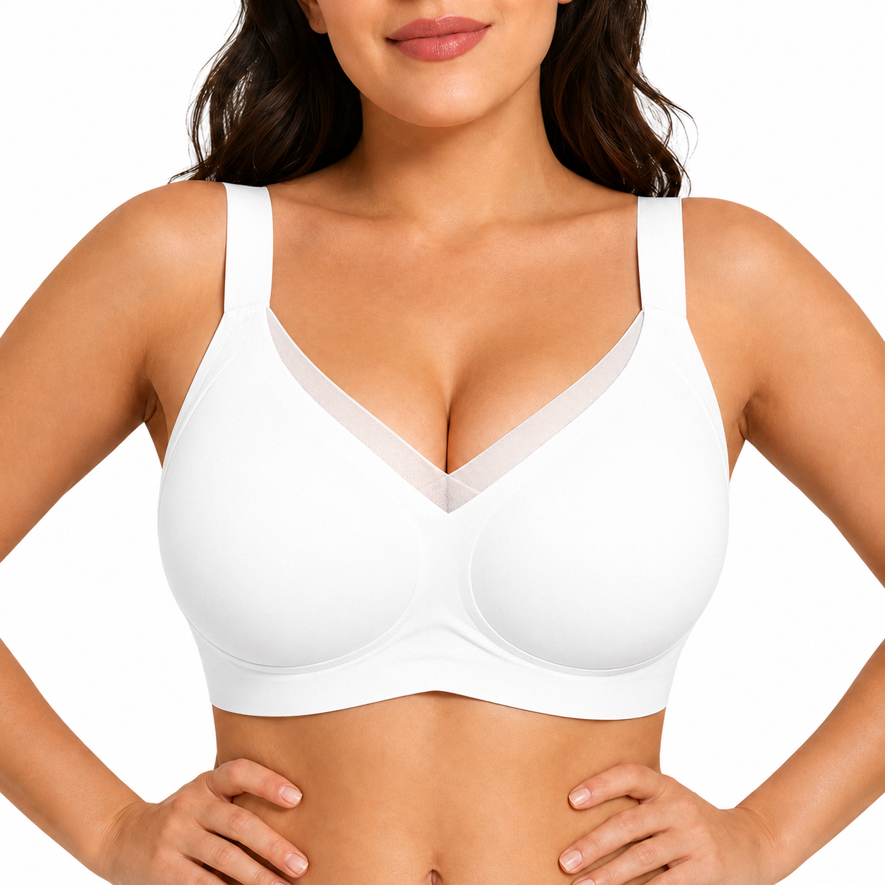 Ultra Soft Jelly Bra for Women – Wireless Seamless Everyday Bra with Lift Support & Back Smoothing