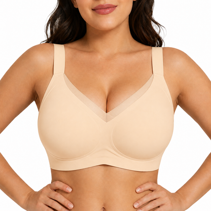Ultra Soft Jelly Bra for Women – Wireless Seamless Everyday Bra with Lift Support & Back Smoothing