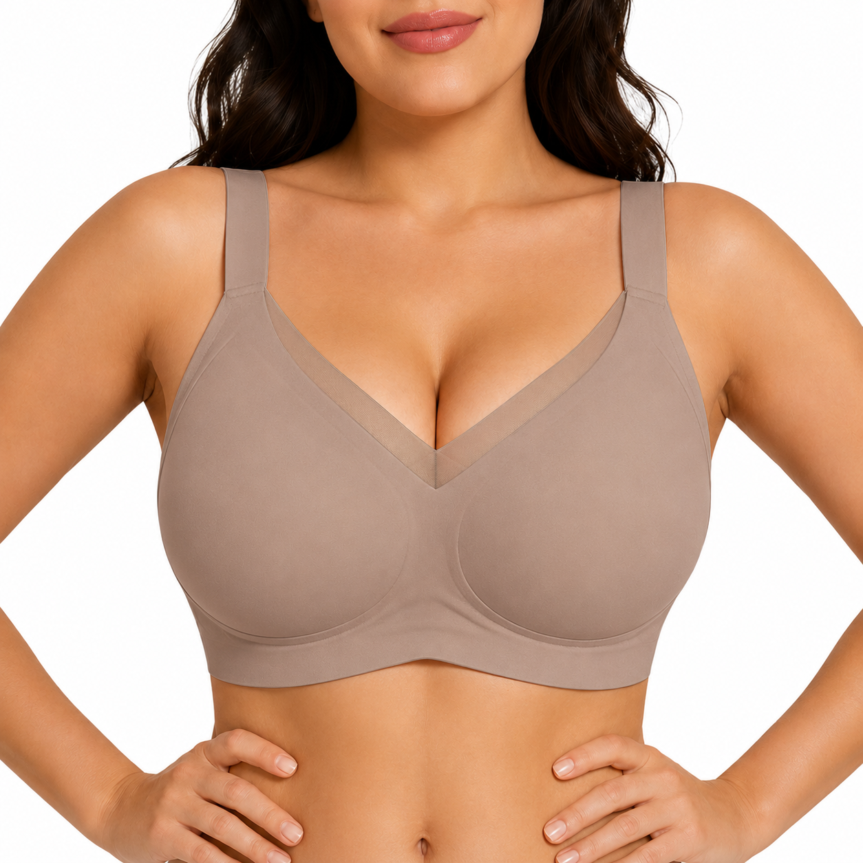 Ultra Soft Jelly Bra for Women – Wireless Seamless Everyday Bra with Lift Support & Back Smoothing