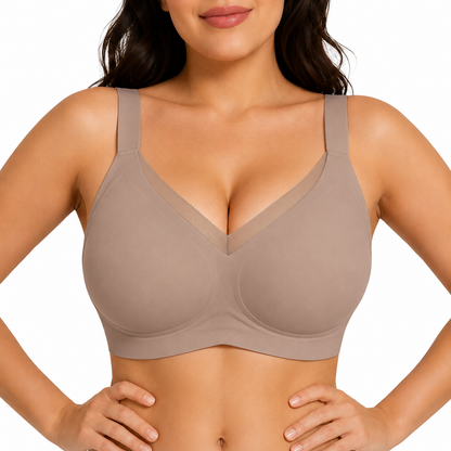 Ultra Soft Jelly Bra for Women – Wireless Seamless Everyday Bra with Lift Support & Back Smoothing