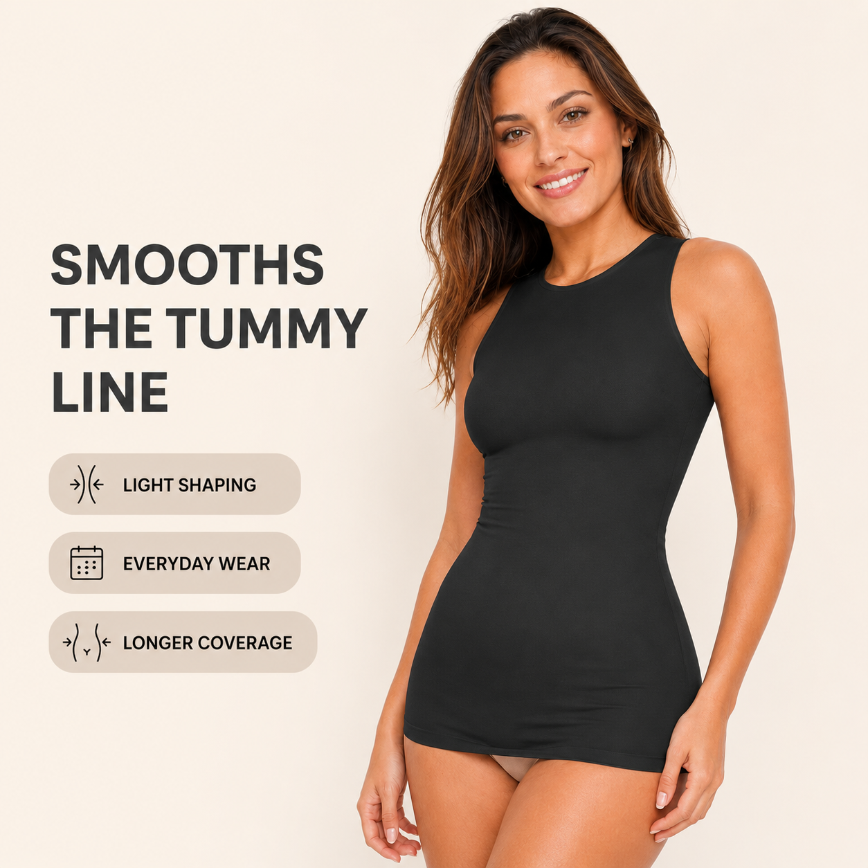 Shapewear Tank Top – Tummy Control & Bust Support