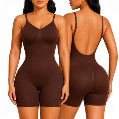 Seamless Tummy Control Shapewear Bodysuit – Sculpting Full Body Shaper