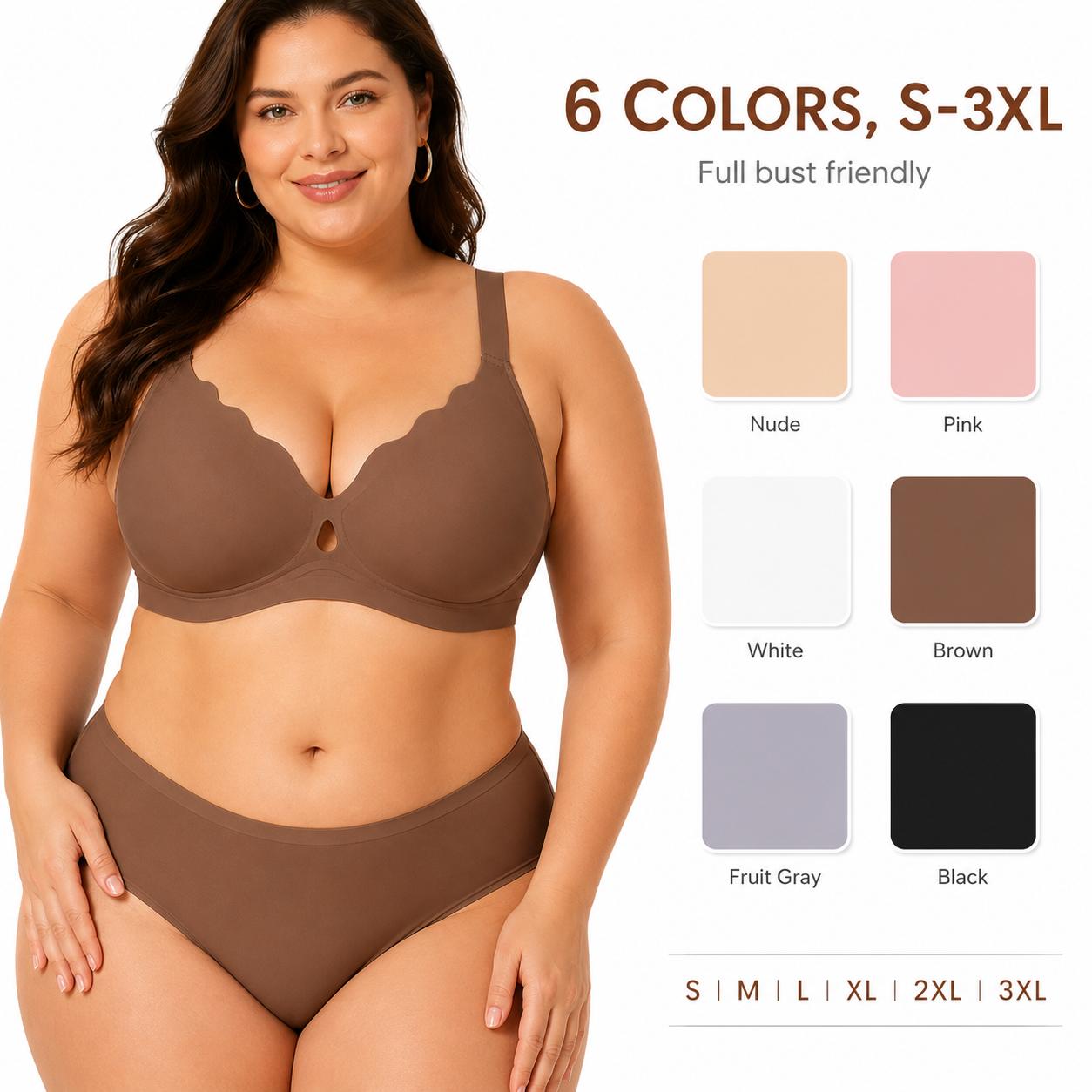 Viral Wave Pattern Jelly Bra – Wireless Lift & Shape, No Side Spill, Comfort All Day - image 4